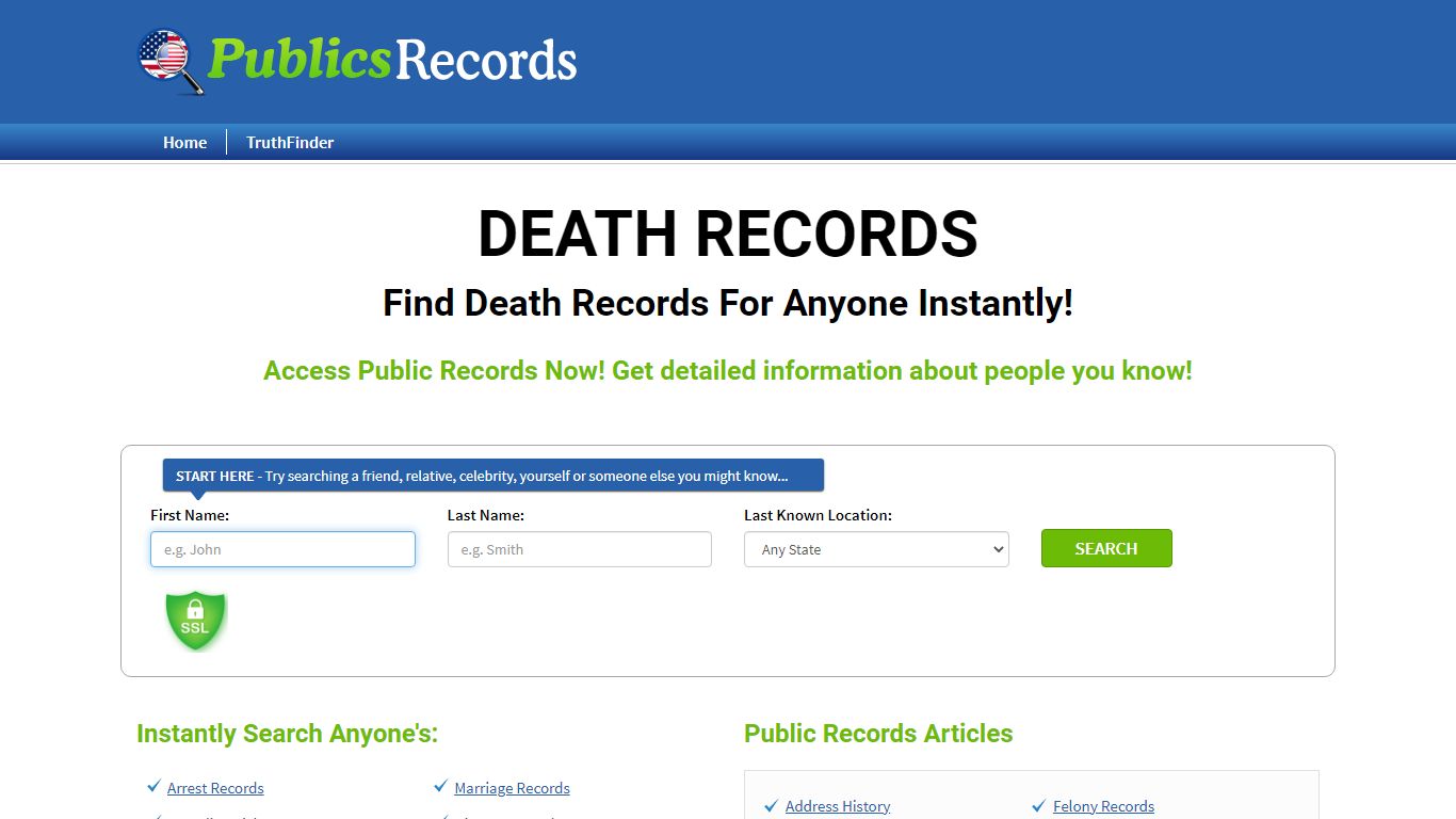 Find Death Records For Anyone
